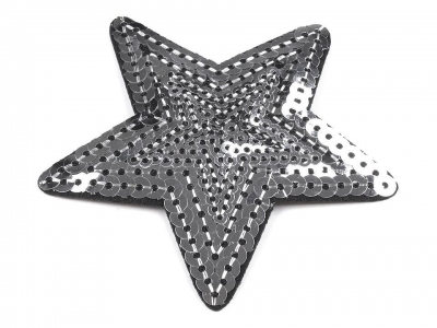 Applikation | Pailletten Stern | Silber